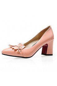 Women's Shoes Leatherette Chunky Heel Heels Heels Wedding / Office & Career / Party & Evening