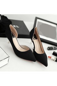 Women's Shoes Kitten Heel Heels / Pointed Toe / Closed Toe Heels Dress Black / Pink / Gray / Burgundy