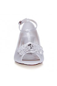 Women's Wedding Shoes Peep Toe / Platform Sandals Wedding / Party & Evening / Dress Silver / Champagne