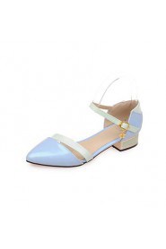 Women's Shoes Chunky Heel Heels / Pointed Toe Heels Dress Blue / Pink / White