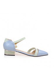 Women's Shoes Chunky Heel Heels / Pointed Toe Heels Dress Blue / Pink / White