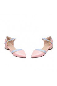 Women's Shoes Chunky Heel Heels / Pointed Toe Heels Dress Blue / Pink / White