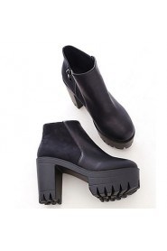 Women's Shoes Chunky Heel Fashion Boots Boots Casual Black