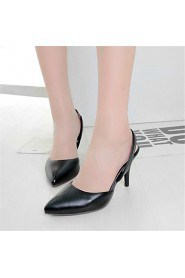 Women's Shoes Leatherette Stiletto Heel Heels Heels Dress / Casual / Party & Evening Black / Pink / White