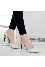 Women's Shoes Leatherette Stiletto Heel Heels Heels Dress / Casual / Party & Evening Black / Pink / White