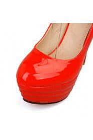 Women's Shoes Heel Heels / Platform Heels Office & Career / Dress / Casual Black / Blue / Red / White