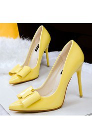 Women's Shoes Fleece Low Heel Heels / Peep Toe Heels Casual Black / Blue / Yellow / Green / Pink / Purple / White