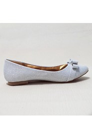 Women's Shoes Glitter Flat Heel Ballerina Flats Wedding/Outdoor/Party & Evening/Dress/Casual Silver