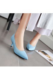 Women's Shoes Heel Heels / Pointed Toe Heels Office & Career / Dress / CasualBlack / Blue / Yellow / Green / Pink /05-1