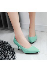 Women's Shoes Heel Heels / Pointed Toe Heels Office & Career / Dress / CasualBlack / Blue / Yellow / Green / Pink /05-1