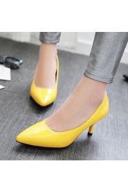 Women's Shoes Heel Heels / Pointed Toe Heels Office & Career / Dress / CasualBlack / Blue / Yellow / Green / Pink /05-1