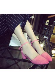 Women's Shoes Synthetic Stiletto Heel Heels Heels Party & Evening / Dress Black / Pink