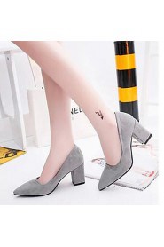 Women's Shoes Slip On Pointed Toe Pump Chunky Heel Heels Heels Office & Career / Dress