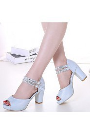 Women's Shoes Leatherette Chunky Heel Heels / Fashion Boots / Shoes & Matching Bags /SlippersSandals / Heels /