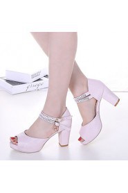 Women's Shoes Leatherette Chunky Heel Heels / Fashion Boots / Shoes & Matching Bags /SlippersSandals / Heels /