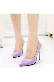 Women's Shoes Leatherette Stiletto Heel Heels Heels Wedding / Party & Evening Black / Yellow / Purple / Red / White