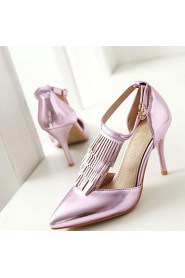 Women's Shoes Stiletto Heel /Pointed Toe Heels Tassel Wedding/Party & Evening/Dress Blue/Pink/Red/Silver/Gold