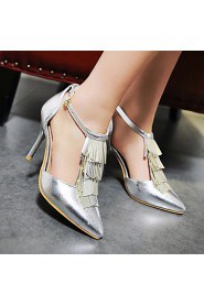 Women's Shoes Stiletto Heel /Pointed Toe Heels Tassel Wedding/Party & Evening/Dress Blue/Pink/Red/Silver/Gold