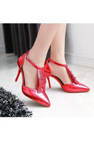 Women's Shoes Stiletto Heel /Pointed Toe Heels Tassel Wedding/Party & Evening/Dress Blue/Pink/Red/Silver/Gold