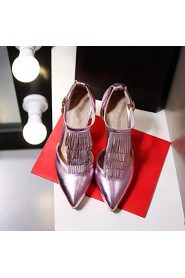 Women's Shoes Stiletto Heel /Pointed Toe Heels Tassel Wedding/Party & Evening/Dress Blue/Pink/Red/Silver/Gold