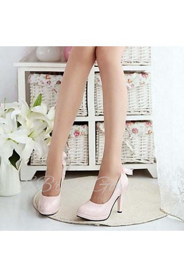 Closed Toe Stiletto Heel Satin Pumps with Bowknot Wedding Women's Shoes(More Colors)