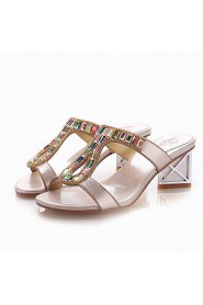 Women's Shoes Chunky Heel Heels / Slingback / D'Orsay & Two-Piece / T-Strap / Open Toe Sandals / SlippersOutdoor /