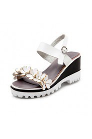 Women's Shoes Leatherette Wedge Heel Wedges / Platform / Slingback / Creepers / Open Toe Sandals Wedding / Outdoor