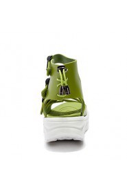 Women's Shoes Dress/Party & Evening/Casual/Beach Fashion PU Leather Sandals White/Green 36-39