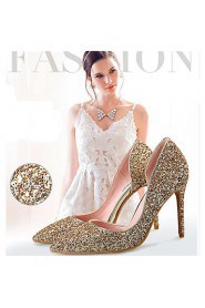 Women's Shoes Glitter /Stiletto Heel Heels / Styles / Pointed Toe Heels Wedding / Office & Career / Party & Evening