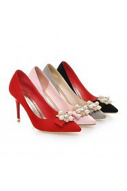 Women's Shoes Leatherette Stiletto Heel Heels Heels Wedding / Office & Career / Party & Evening