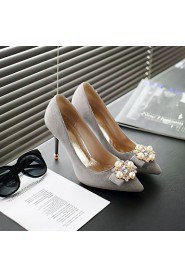 Women's Shoes Leatherette Stiletto Heel Heels Heels Wedding / Office & Career / Party & Evening