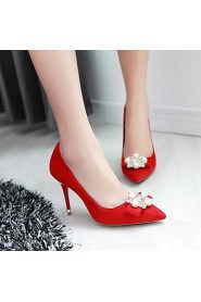 Women's Shoes Leatherette Stiletto Heel Heels Heels Wedding / Office & Career / Party & Evening