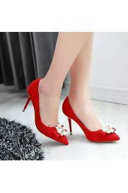 Women's Shoes Leatherette Stiletto Heel Heels Heels Wedding / Office & Career / Party & Evening