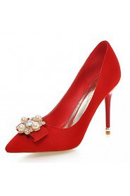 Women's Shoes Leatherette Stiletto Heel Heels Heels Wedding / Office & Career / Party & Evening