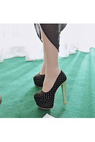 Women's Shoes Leatherette Stiletto Heel Heels / Party & Evening / Dress / CasualBlack /