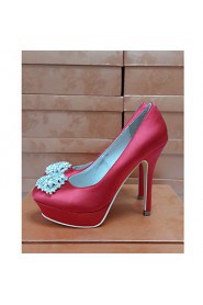 Women's Wedding Shoes Heels/Platform/Closed Toe Heels Wedding/Party & Evening/Dress Blue/Yellow/Green/Purple/White