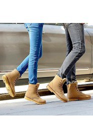 Women's Shoes Snow Boots Low Heel Leather Ankle Boots with Lace-up for Lovers More Colors available