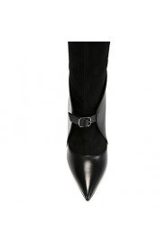 Women's Shoes Fleece Stiletto Heel Fashion Boots Boots Office & Career / Party & Evening / Dress Black