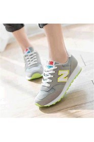 Women's Shoes Canvas Flat Heel Comfort Fashion Sneakers Outdoor / Casual Black / Green / Red / Gray