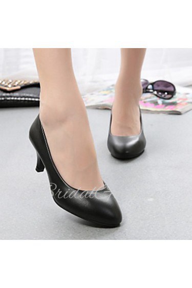 Women's Shoes Leatherette Chunky Heel Heels/Platform/Closed Toe Pumps/Heels Party & Evening/Dress/Casual