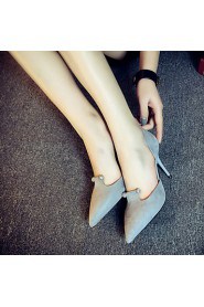 Women's Shoes Synthetic Stiletto Heel Heels Heels Wedding/Office & Career/ Party & Evening/Dress/Casual Black/Gray