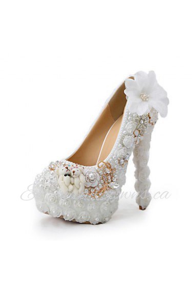 Women's Shoes Stiletto Heel Heels Heels Wedding / Party & Evening / Dress White