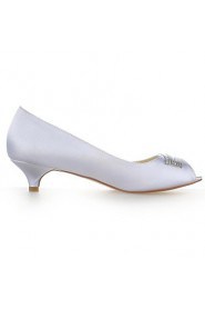 Women's Wedding Shoes Heels/Peep Toe Heels Wedding Black/Blue/Yellow/Pink/Purple/Red/Ivory/White/Silver/Champagne