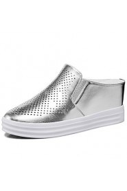 Women's Shoes Synthetic Platform Heels Heels Office & Career / Party & Evening / Dress / Casual White / Silver