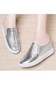 Women's Shoes Synthetic Platform Heels Heels Office & Career / Party & Evening / Dress / Casual White / Silver