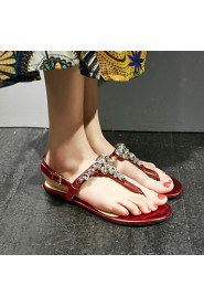 Women's Shoes Heel Flip Flops Sandals Party & Evening / Dress / Casual Black / Red/839