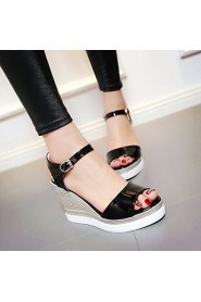 Women's Shoes Wedges Heels/Platform/Sling back/Open Toe Sandals Dress Black/Yellow/Pink/White