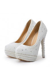 Women's Shoes Stiletto Heel Heels Heels Wedding / Party & Evening / Dress White