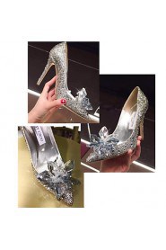 Women's Shoes Glitter Stiletto Heel Heels Heels Office & Career / Party & Evening / Dress / Casual Silver