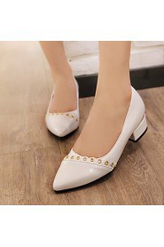 Women's Wedding Shoes Basic Pump / Pointed Toe Heels Wedding Dress Pink / Red / White / Silver / Beige